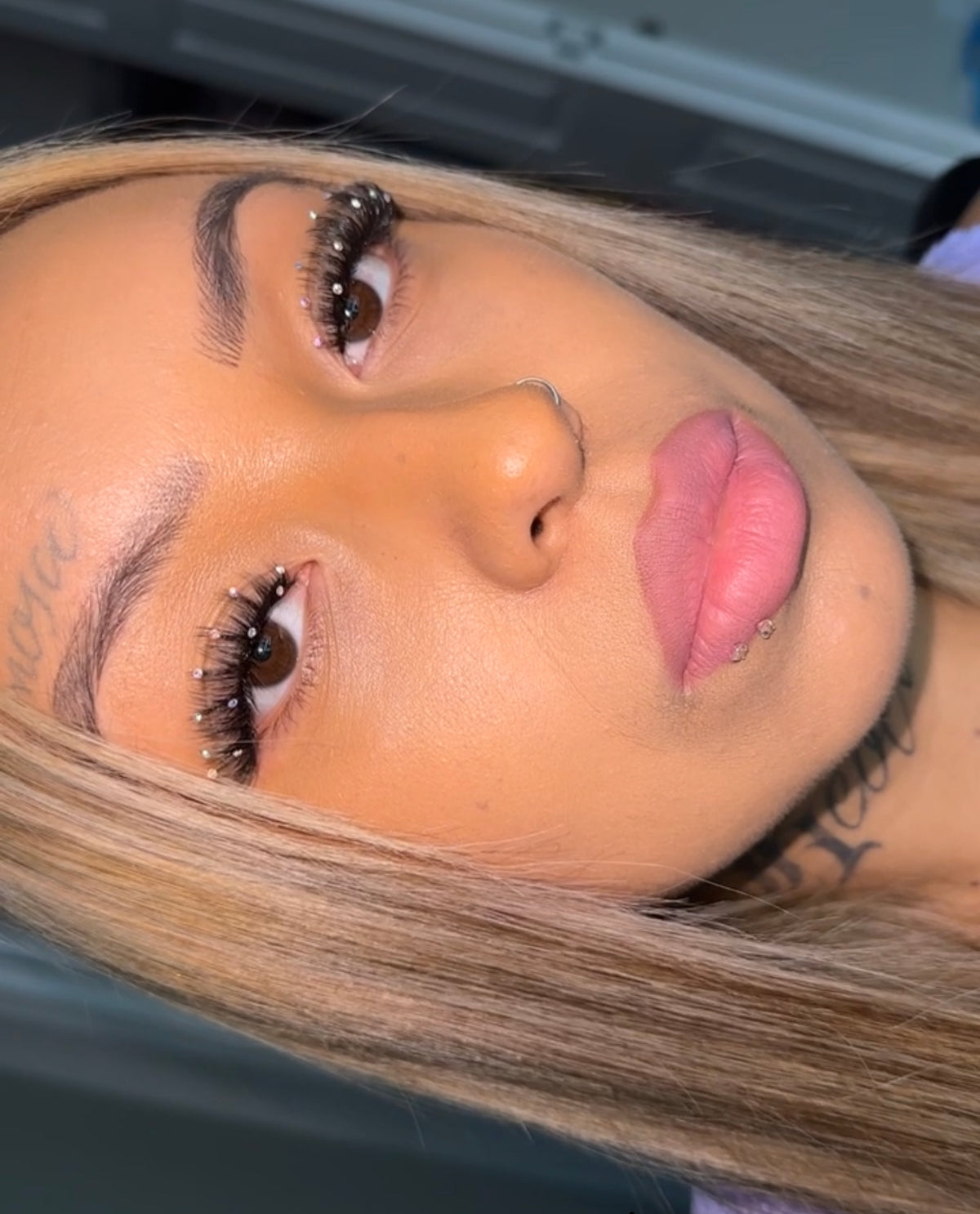 Barbie False Eyelash Strips – Custom Diamond Lashes, Handmade