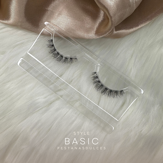 BASIC short soft dramatic false eyelash strips – reusable strip lashes