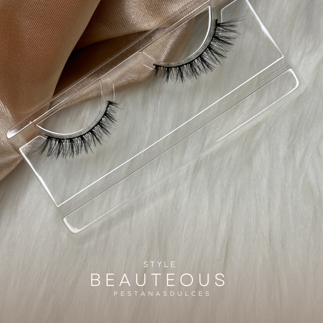 BEAUTEOUS False Eyelash Strips – Short Soft Dramatic Strip Lashes, Reusable