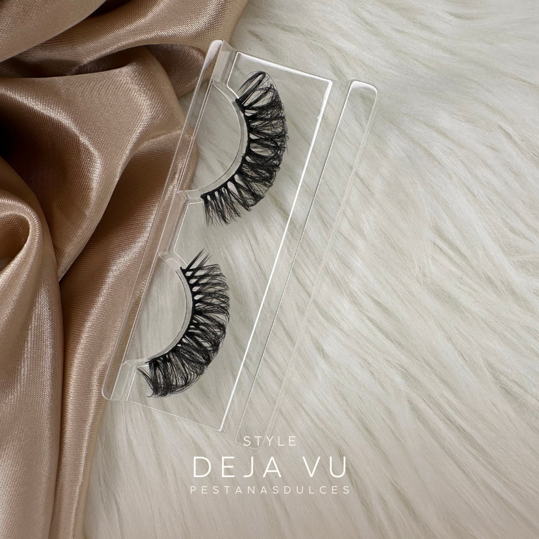 DEJA VU dramatic natural full false eyelash strips – reusable strip lashes