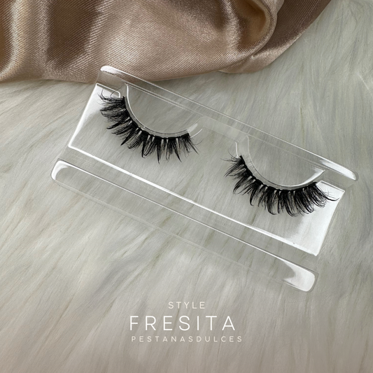 FRESITA soft dramatic natural false eyelash strips – reusable strip lashes