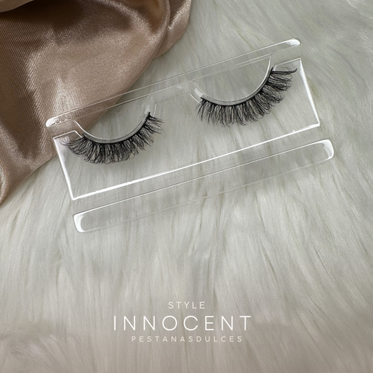 INNOCENT short curly soft false eyelash strips – reusable strip lashes
