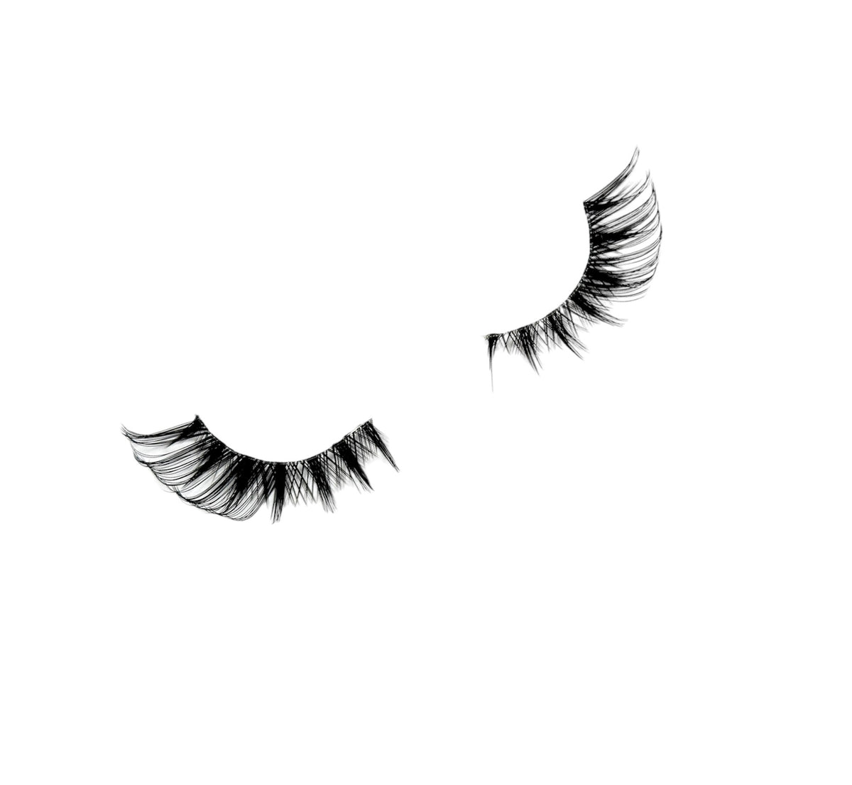 KISSES False Eyelash Strips – Long Soft Dramatic Strip Lashes, Reusable