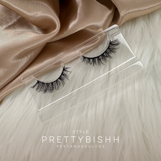 Pretty Bishh voluminous curly false eyelash strips – lash extension look