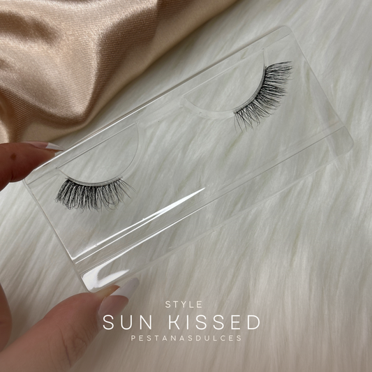 SUN KISSED long soft dramatic false eyelash strips – reusable strip lashes