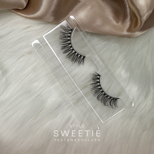 SWEETIE medium-length soft dramatic false eyelash strips – reusable strip lashes